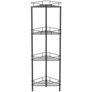 corner shower caddy 4 tier bathroom organizer shelf rustproof standing rack